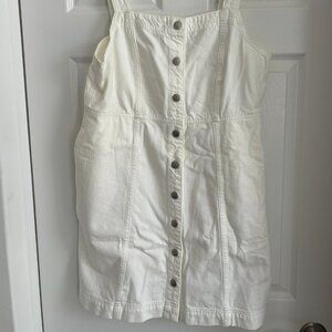 Madewell White Denim Mini Dress